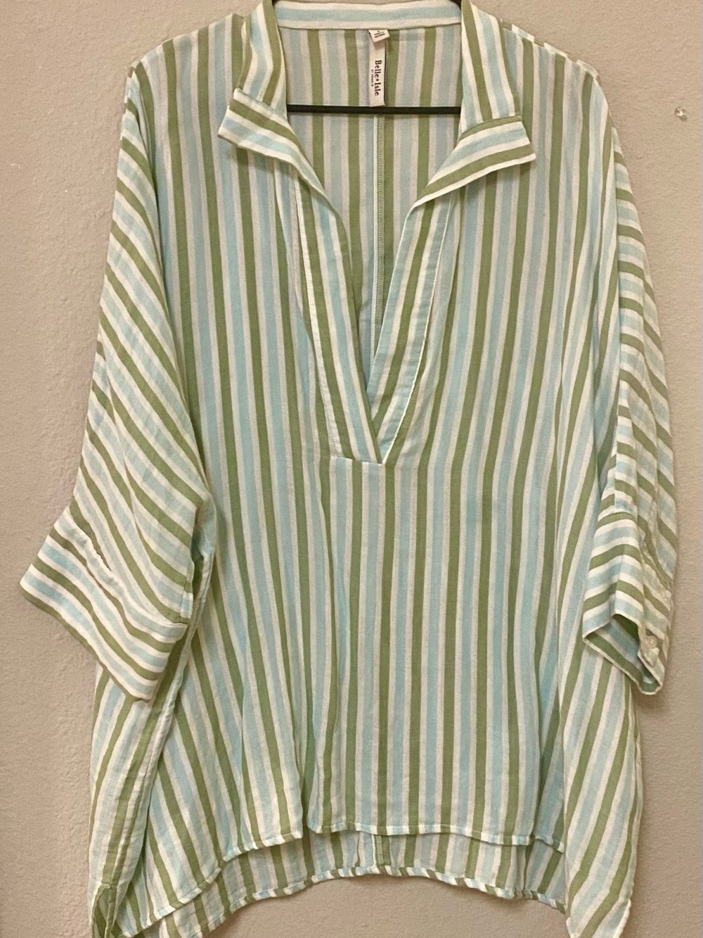 Torrid Belle Isle Cotton Linen Popover Tunic Blouse - Size 2X - EUC! - Picture 4 of 8